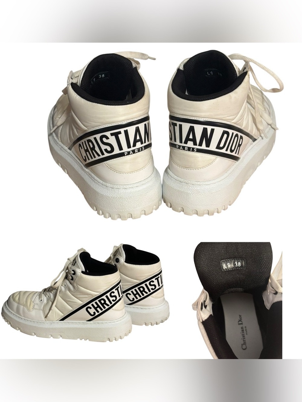 Christian Dior D-Player High Top Sneakers
